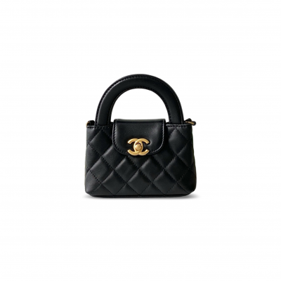CHANEL KELLY NANO SHOPPING BAG LAMBSKIN AS3435 (12.5*8.3*4cm)